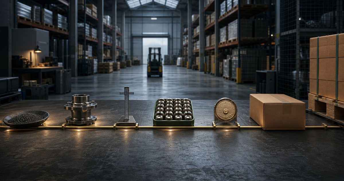 Supplier samples, capacity tools, quality controls, and export packaging arranged for verification